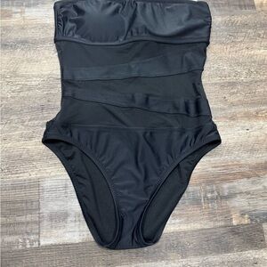 Target Black One-Piece Swimwear Classic Design